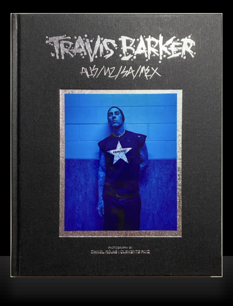 Travis Barker — “AUS/NZ/SA/MX” hardcover book, photography by Daniel Rojas and Clemente Ruiz — front cover