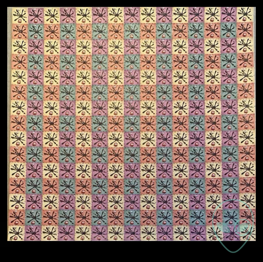 Jason Freeny — “Splat! Grid” blotter art