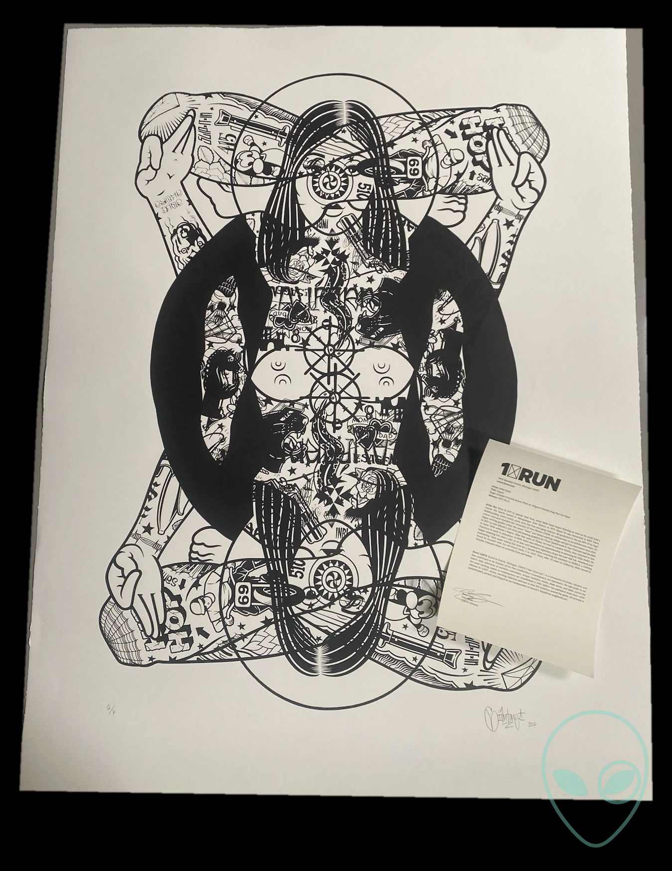 Mike Giant — “Yogini” unique oversized work, 1 of 1