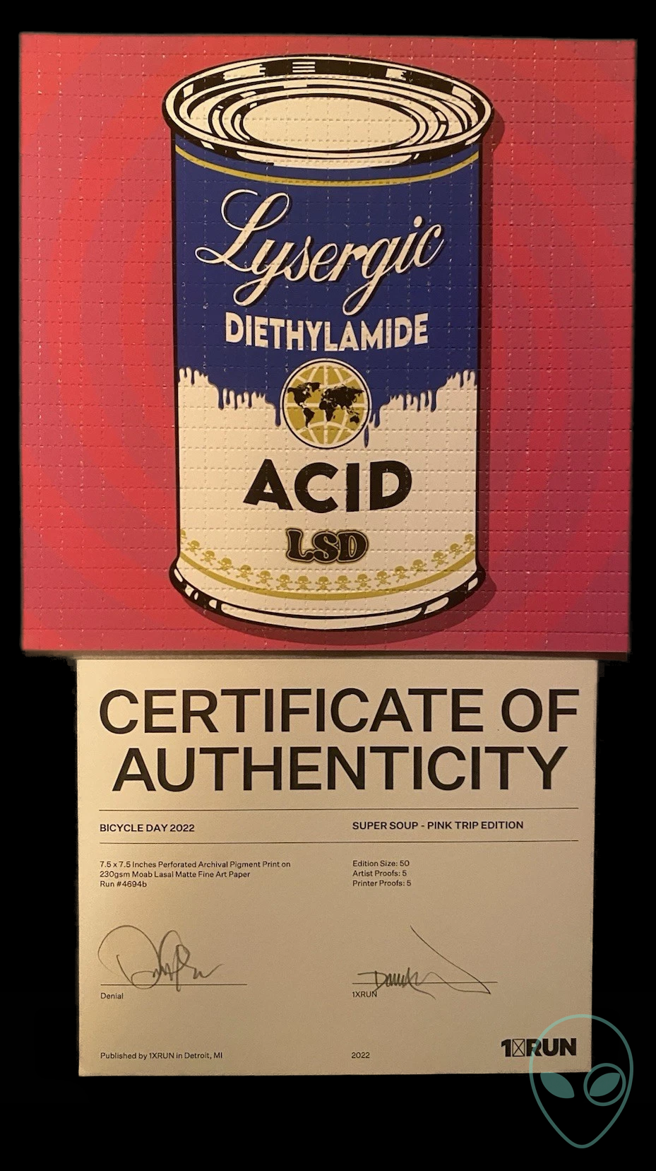 Denial — “Super Soup Pink Trip” blotter art print