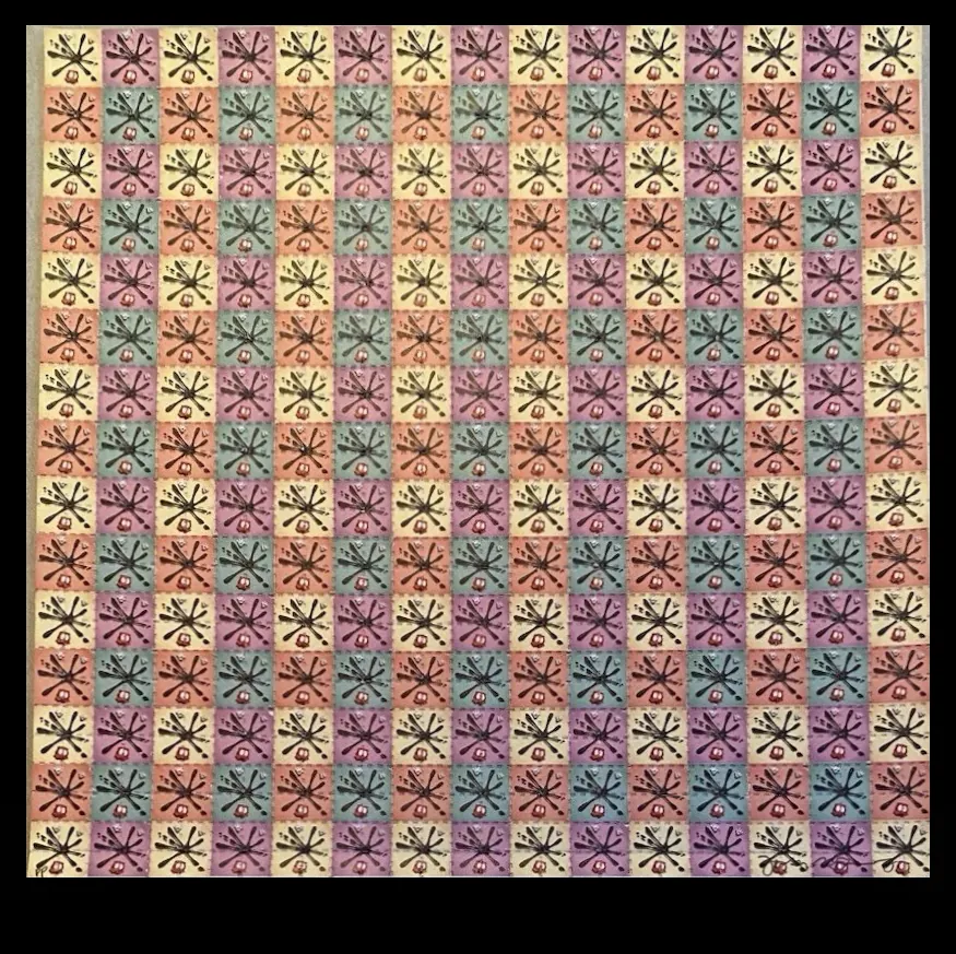 Jason Freeny — “Splat! Grid” blotter art