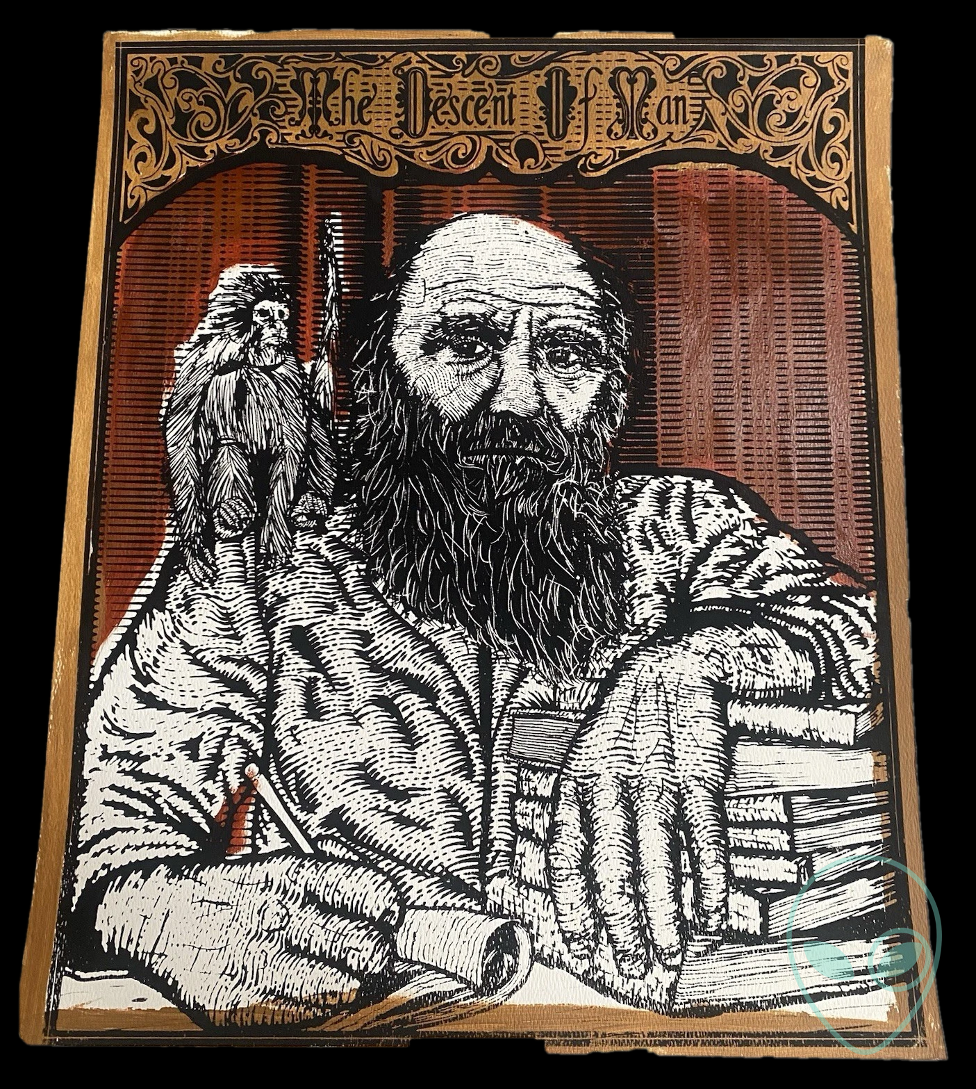 Zeb Love — “Descent of Man” print, edition of 9