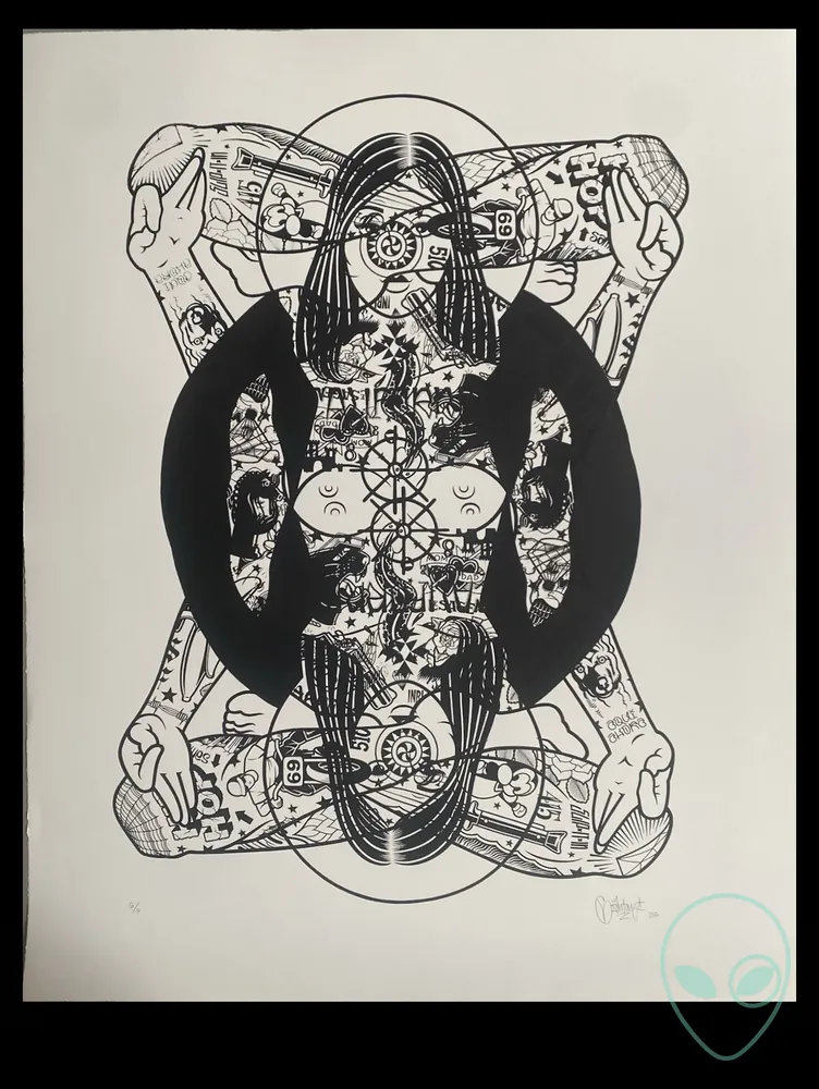 Mike Giant — “Yogini” unique oversized work, 1 of 1