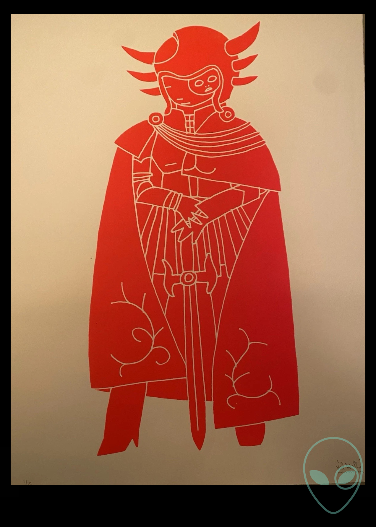 Kid Acne — “Commander Makara — Red Edition” art print