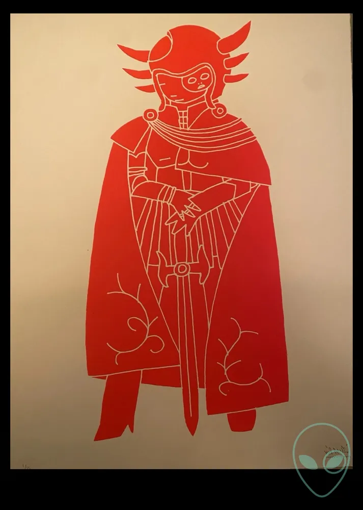 Kid Acne — “Commander Makara — Red Edition” art print